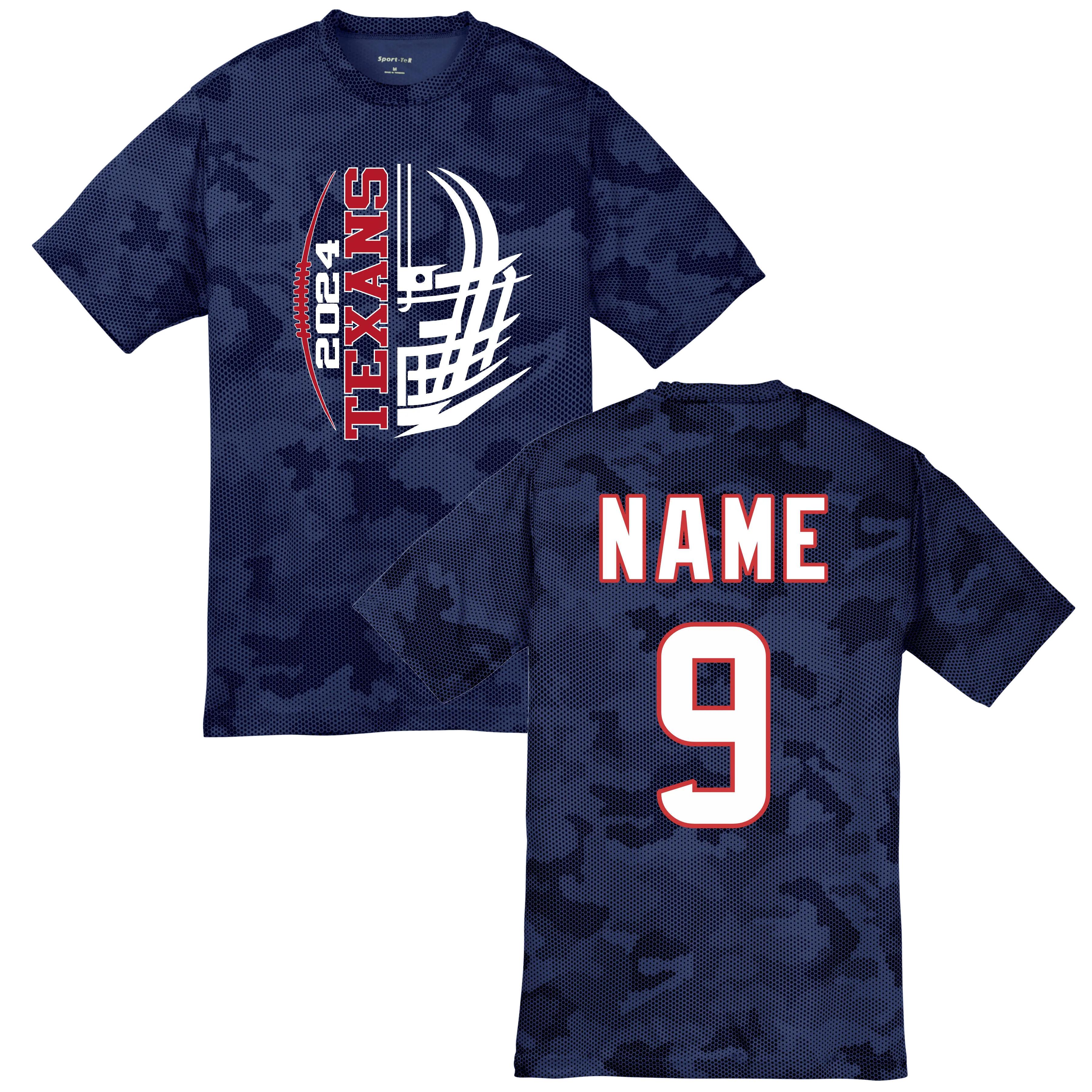 2024 Texans Dri Fit Camo Jersey Shirt - Personalized