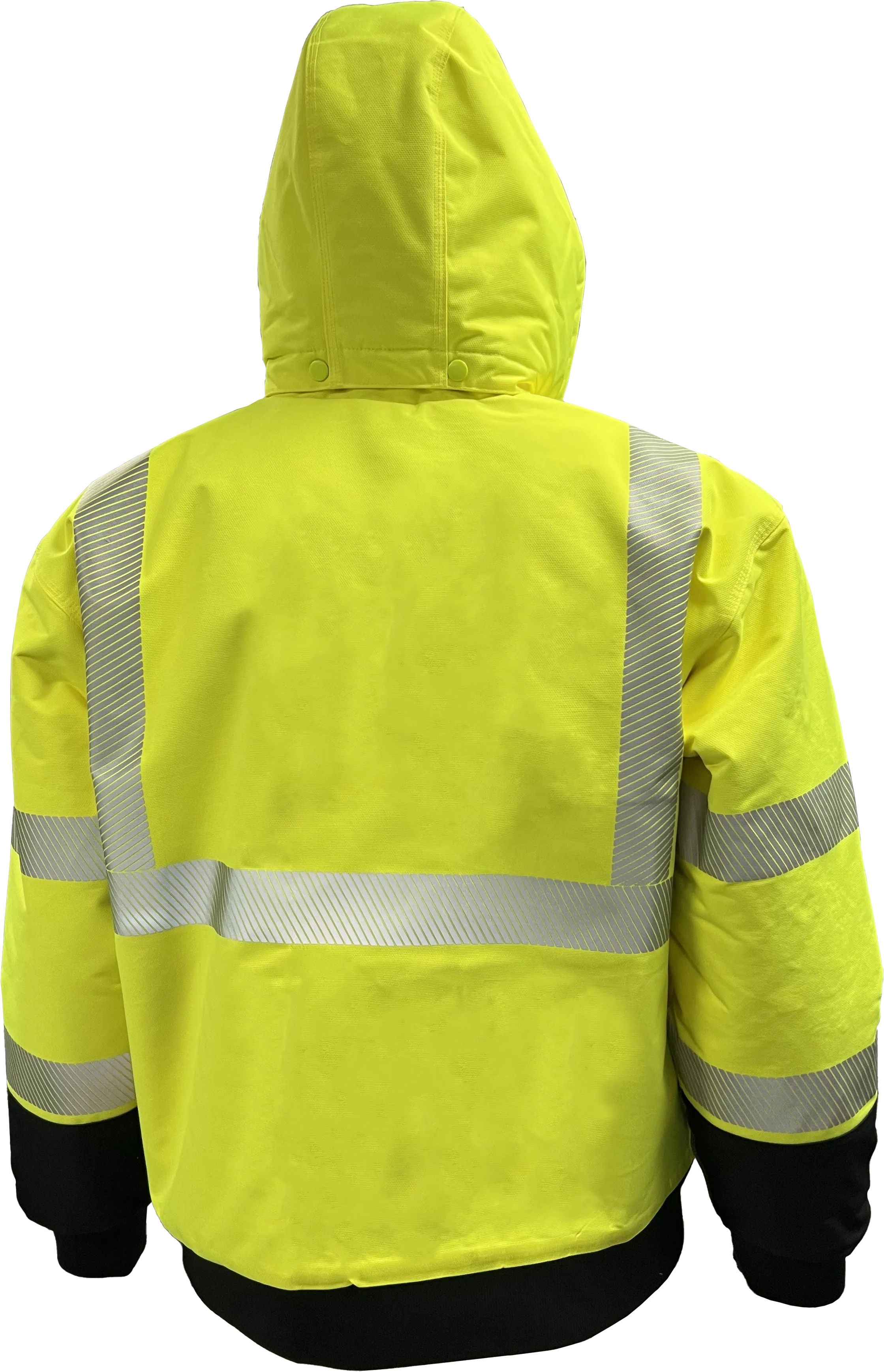 430-PS-LB Hi-Vis ProDuck™ Safety Bomber Jacket with Breakaway Snap Off Hood