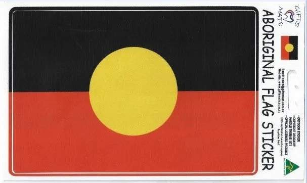 Aboriginal Flag Rectangular Sticker