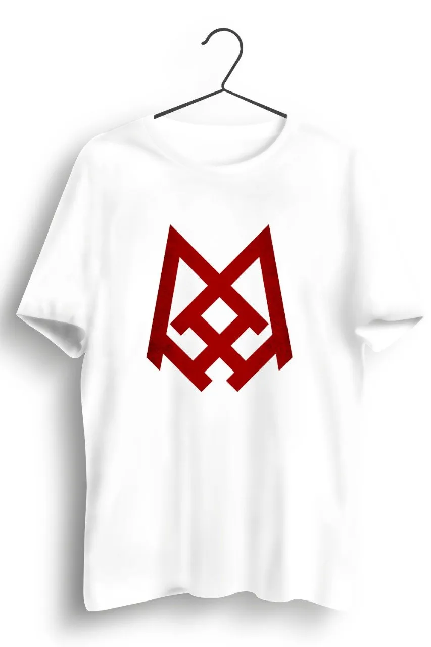 Adholokam Logo Printed White Tshirt