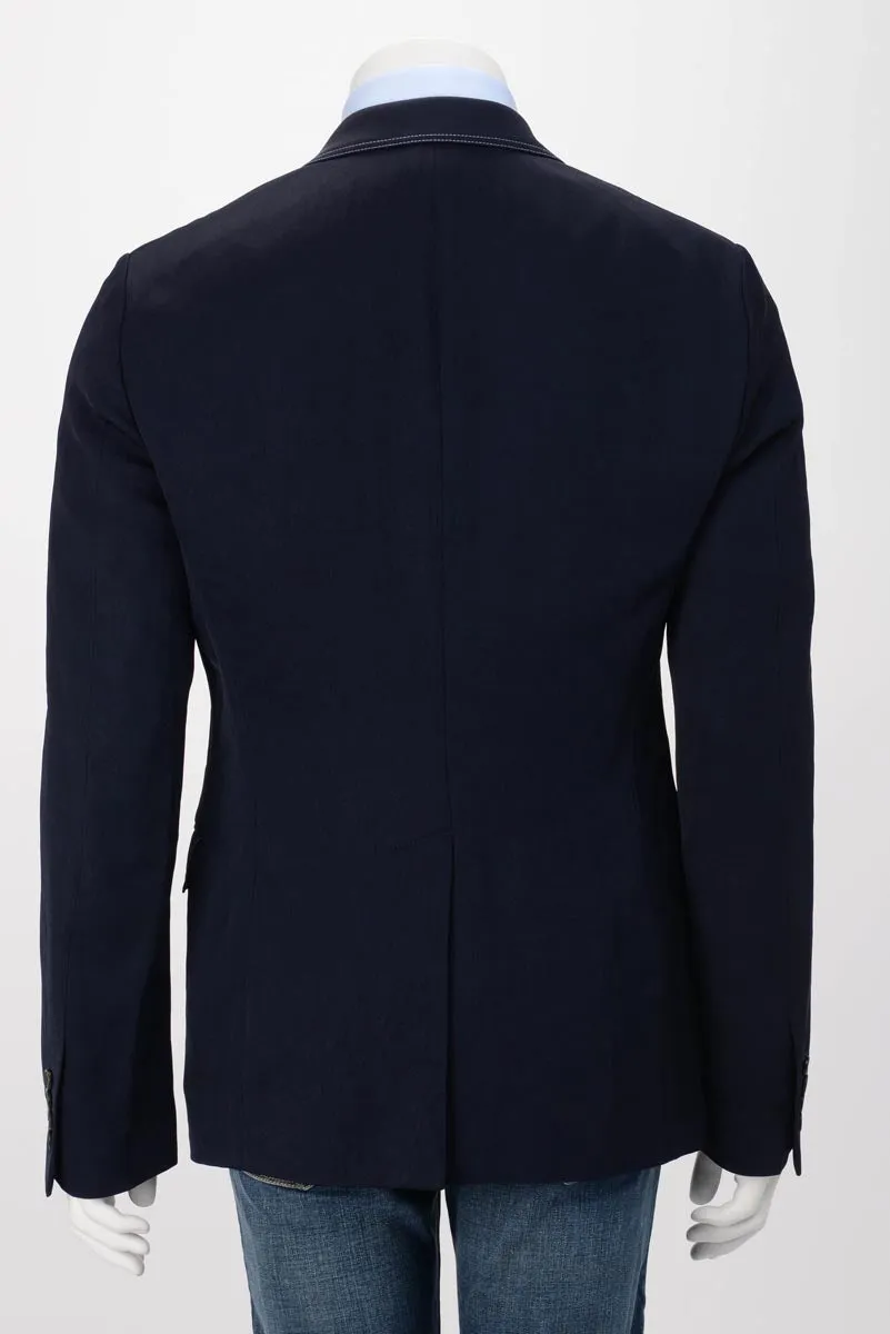 Alexander McQueen Navy Overdyed S.B. Blazer IT 50