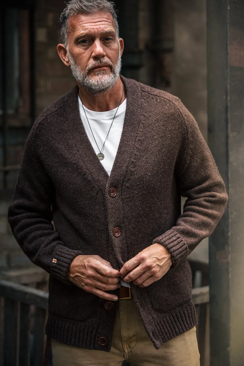 &SONS Palmer Cardigan Brown