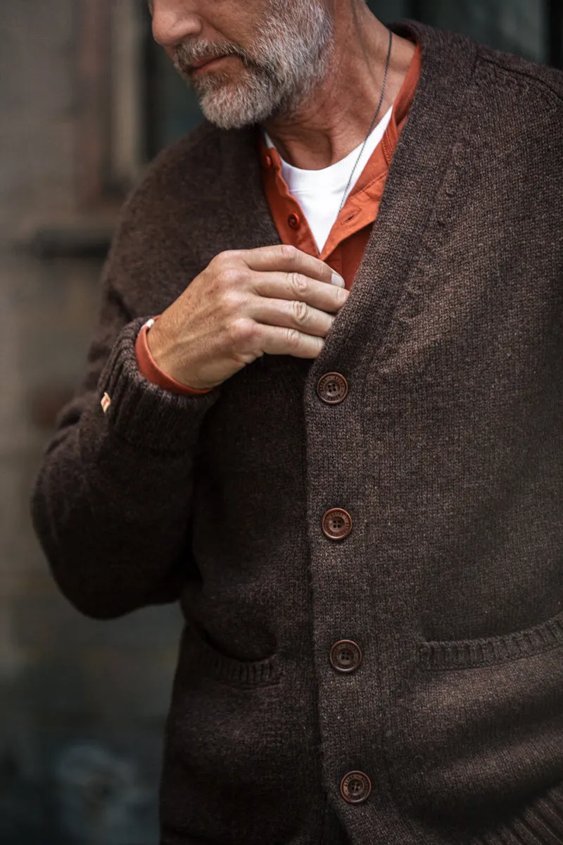 &SONS Palmer Cardigan Brown