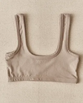 ARQ Wide Strap Bra, Taupe