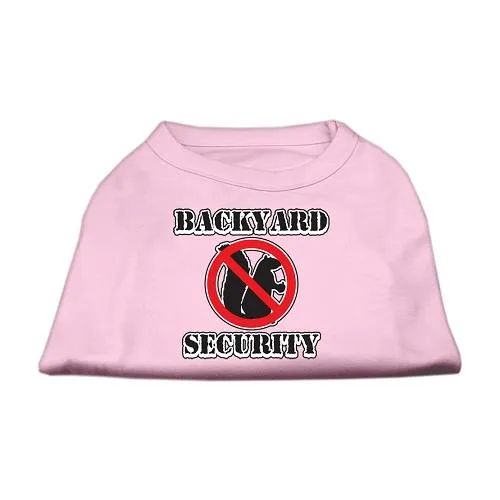 Backyard Security Screen Print Shirts Light Pink XL (16)