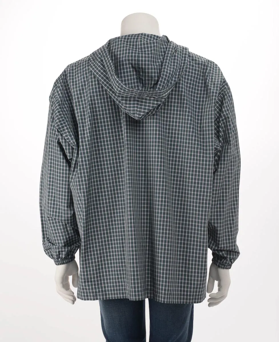 Balenciaga Green Check Hooded Jacket FR 34