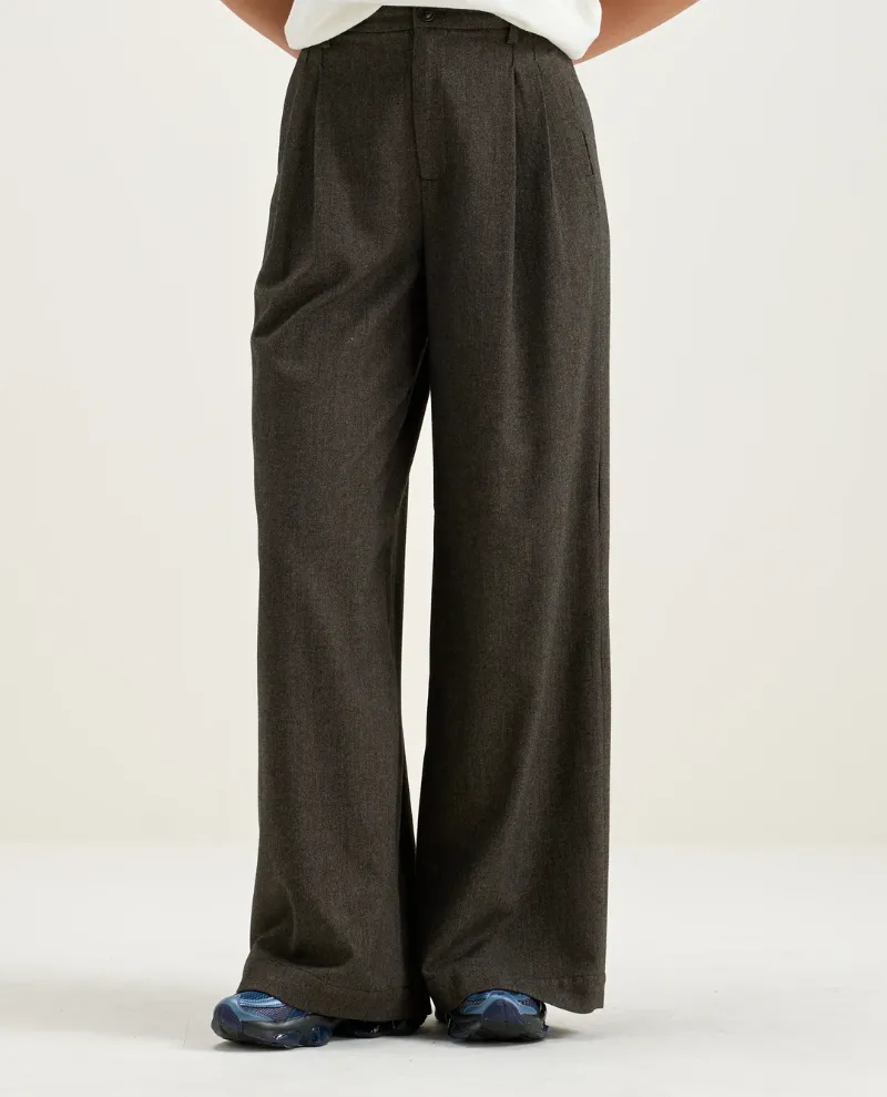 Bellerose Volker Ebony Wide Leg Trousers