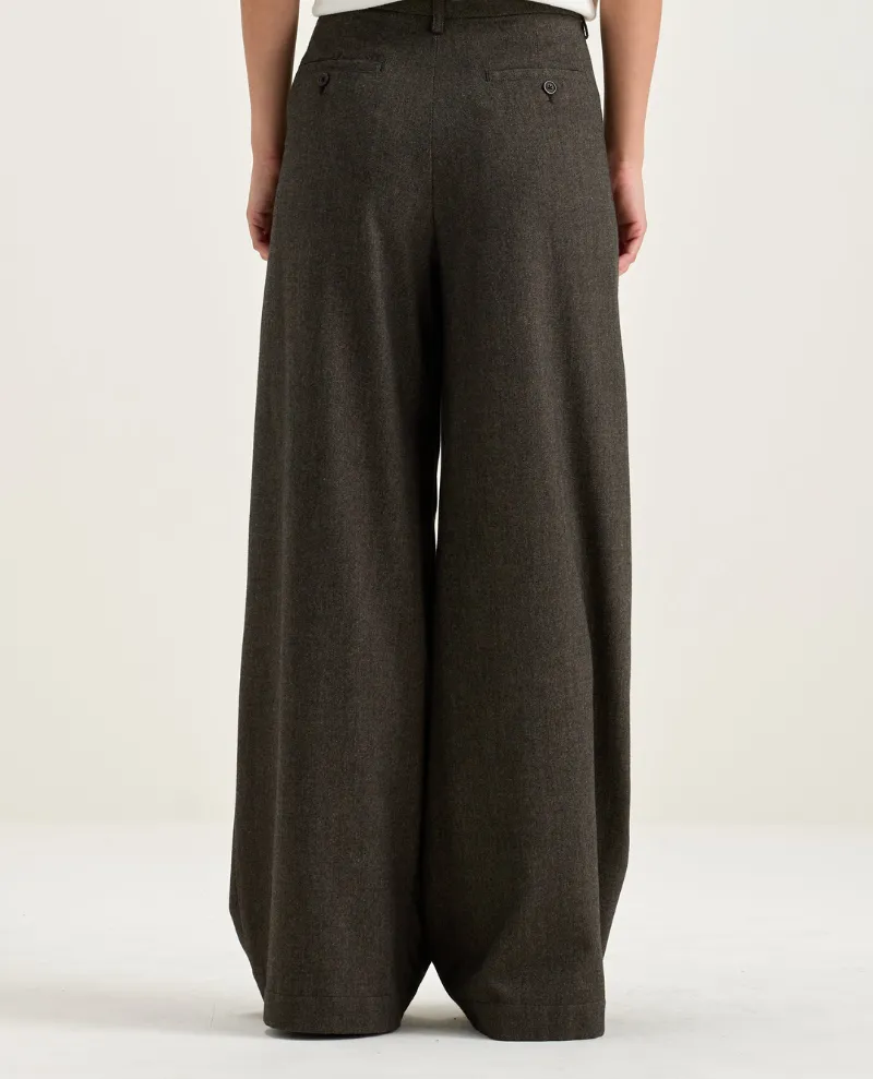 Bellerose Volker Ebony Wide Leg Trousers