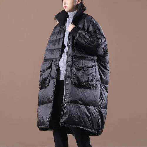 Black Friday Sales Winter Women Thick Warm 90% White Duck Down Long Parka Casual Female Pocket Zipper Snow Outwear Loose Down Jackets