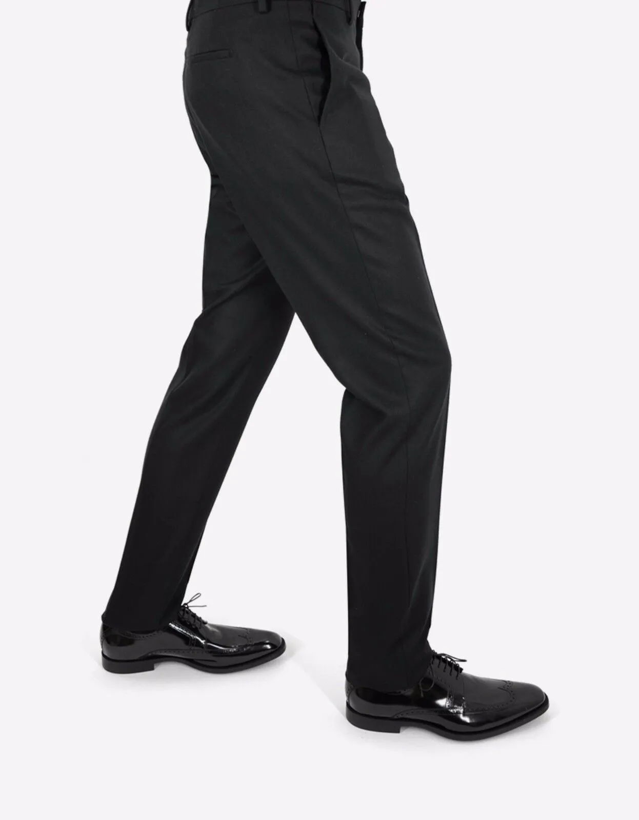 Black Wool Trousers