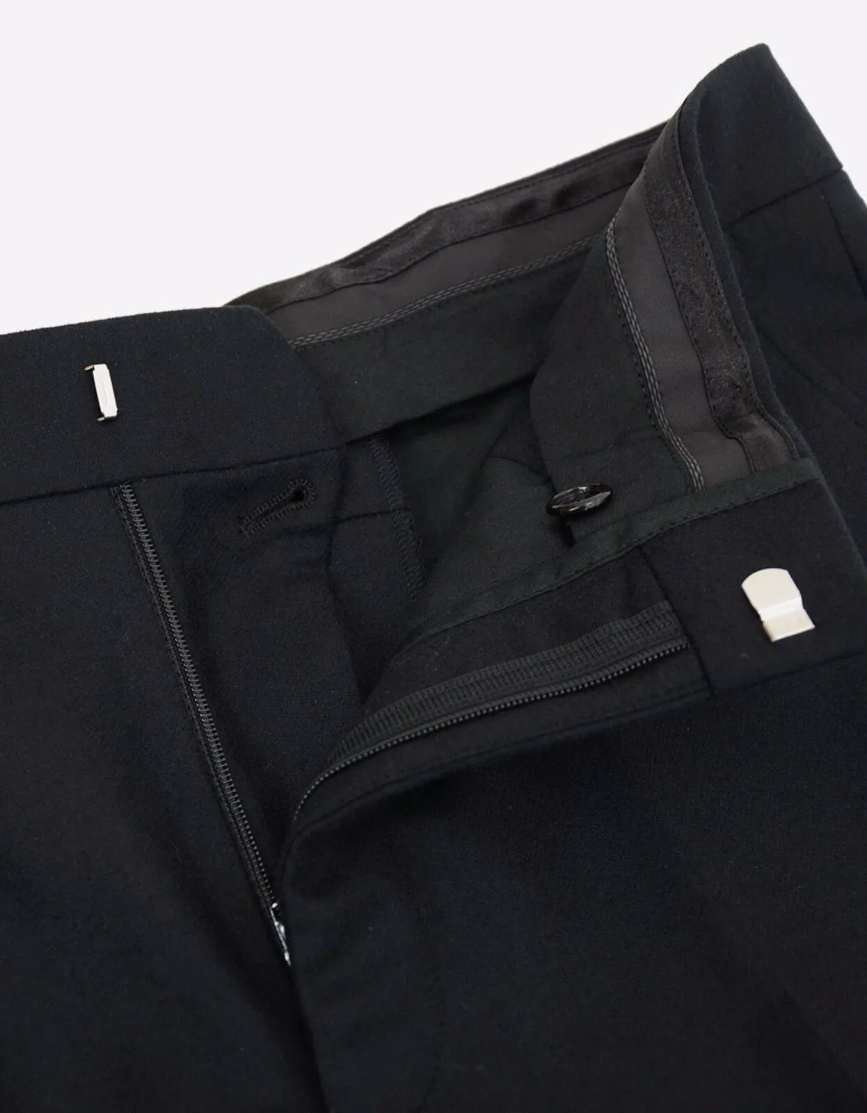 Black Wool Trousers