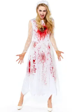 Bloody Zombie Bride Plus Size Womens Halloween Costume