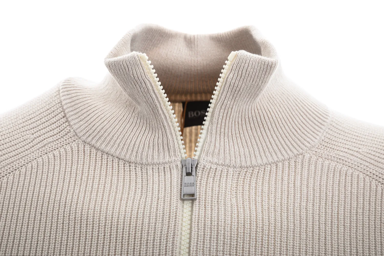 BOSS Knorsey Knitwear in Open White