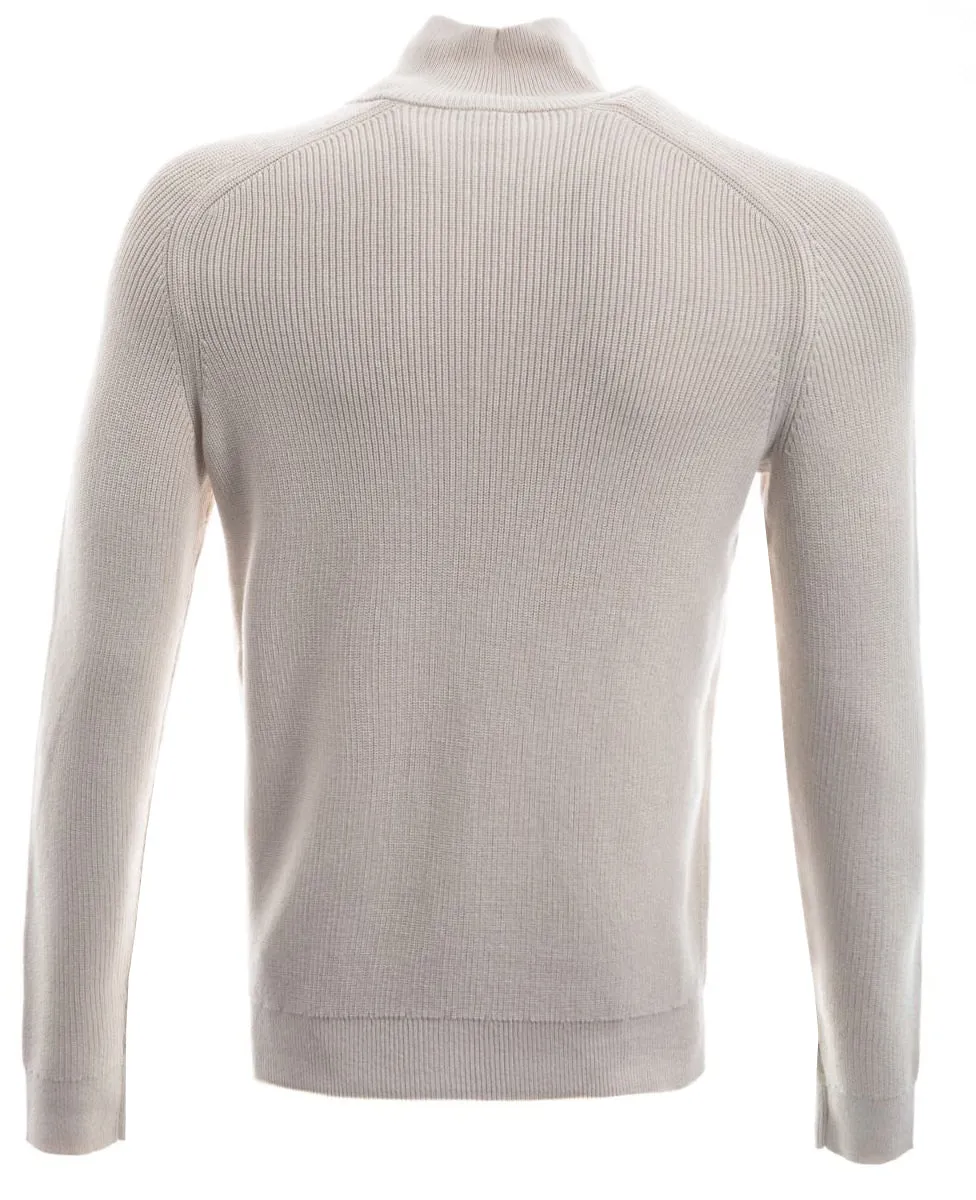 BOSS Knorsey Knitwear in Open White