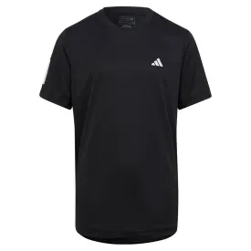 Boys' Club 3-Stripe Tennis T-Shirt Black