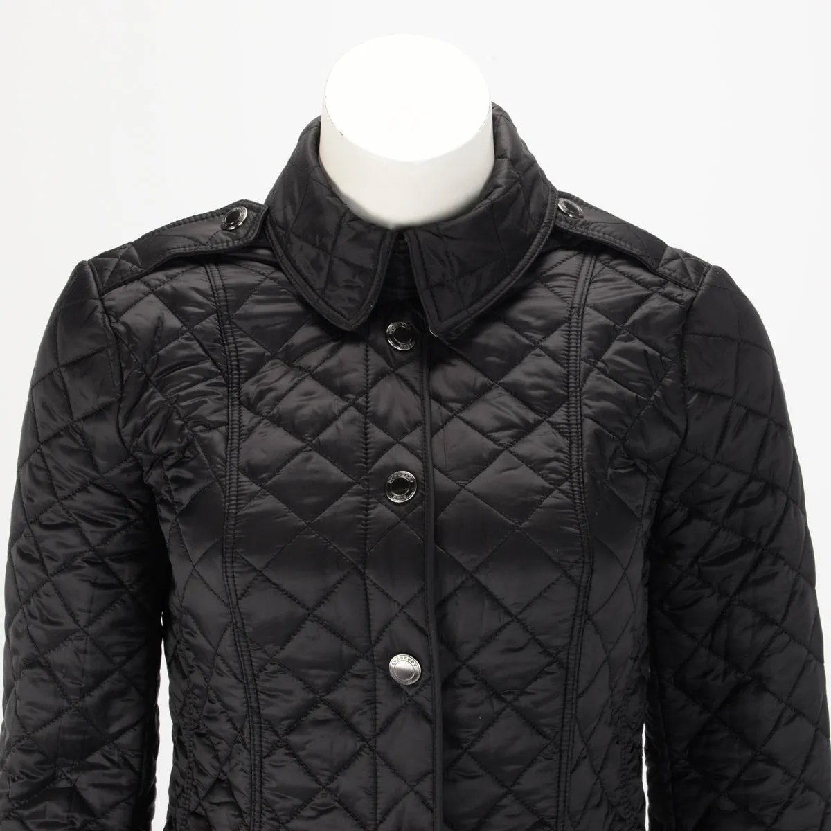 Burberry Brit Black Nylon Quilted Jacket XS