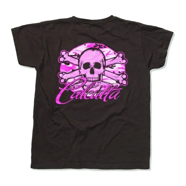 Calcutta Ladies T-Shirt, Pink Camo SM Short Sleeve