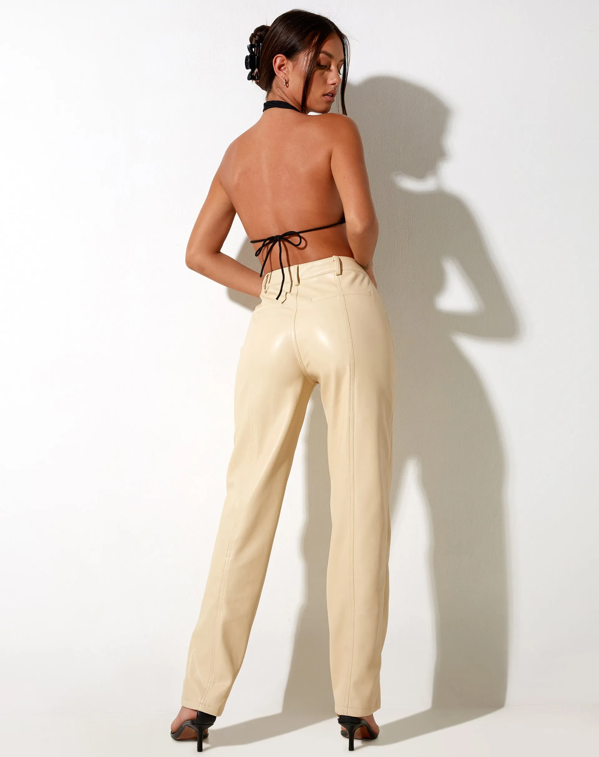 Centa Trouser in PU Butter