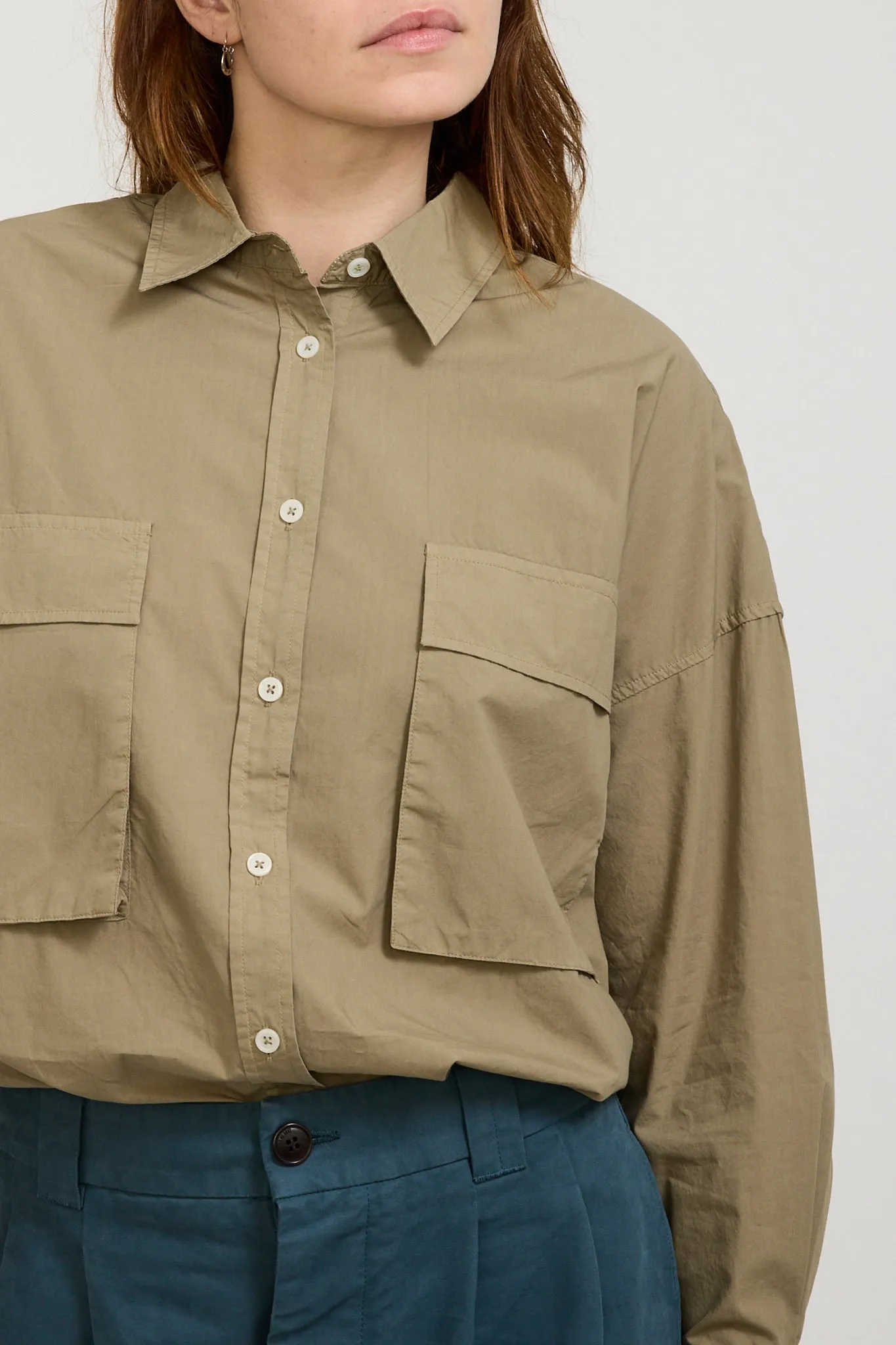 Chiara Utility Shirt Khaki