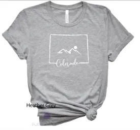 Colorado State Outline Premium Tee