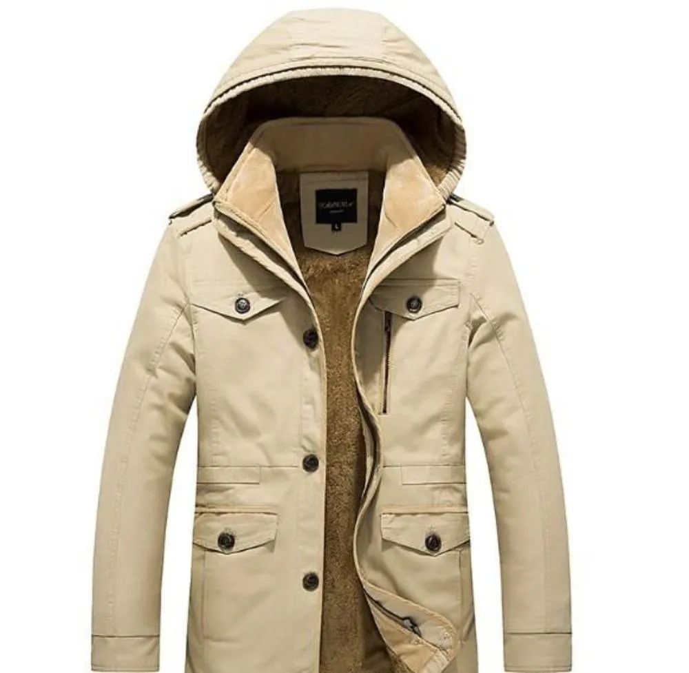 Commander Hooded Military Coat