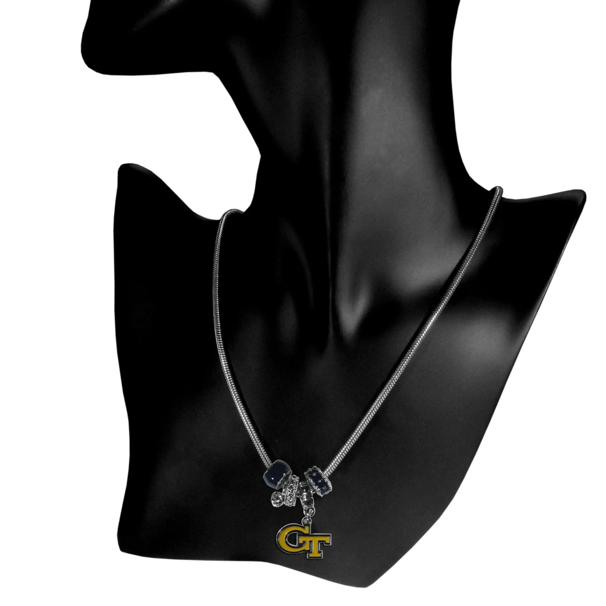 Georgia Tech Yellow Jackets Euro Bead Necklace