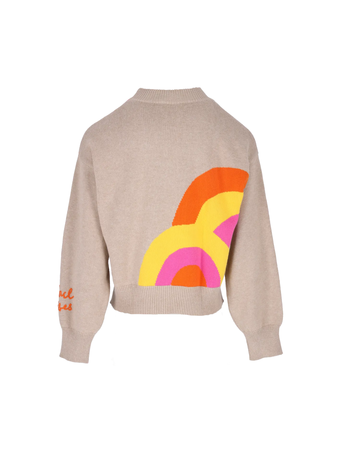 graphic crewneck sweater