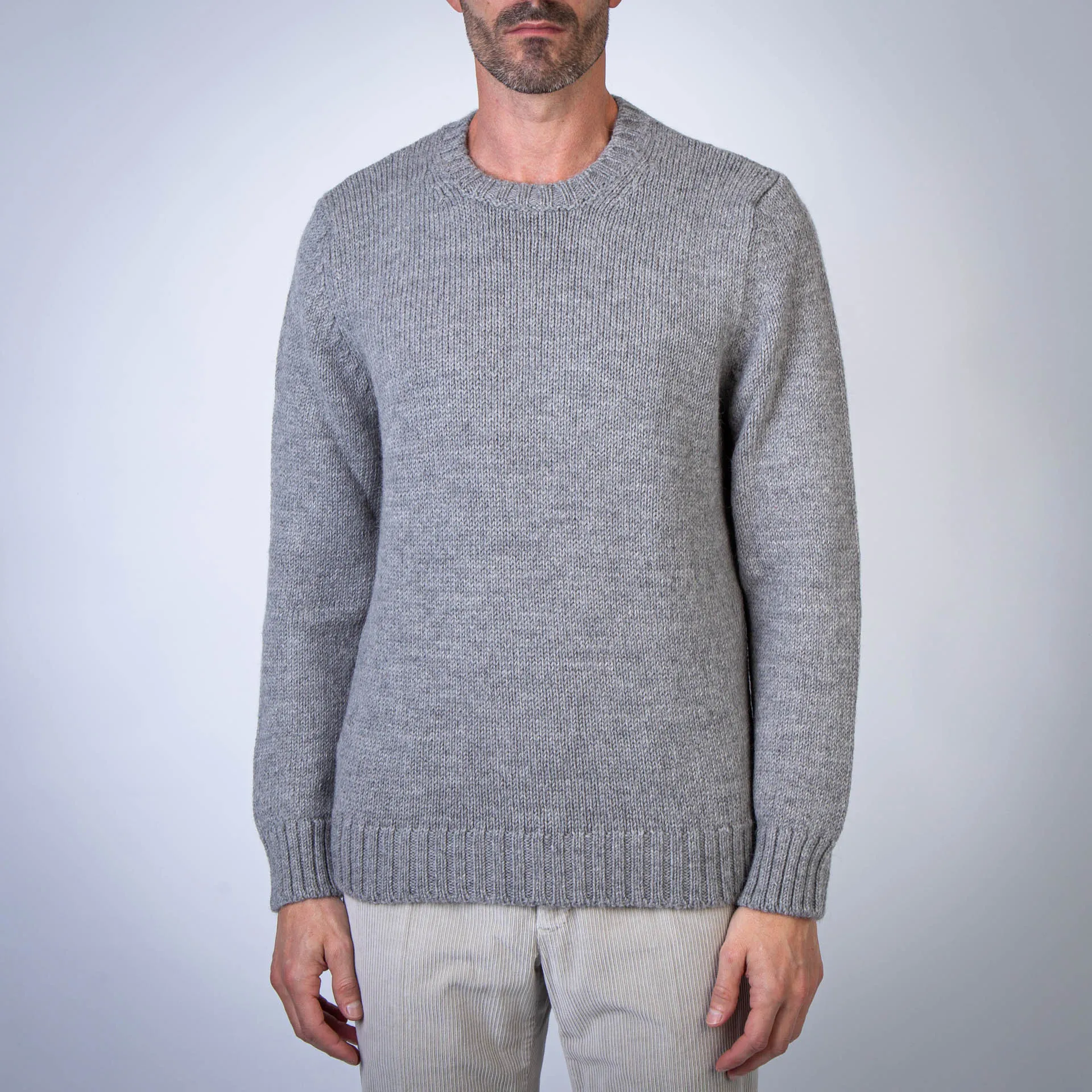 GRP FIRENZE SWEATER CC2 CREWNECK L.GREY