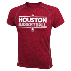 Houston Rockets Adidas Red ClimaLite Practice Youth Shirt