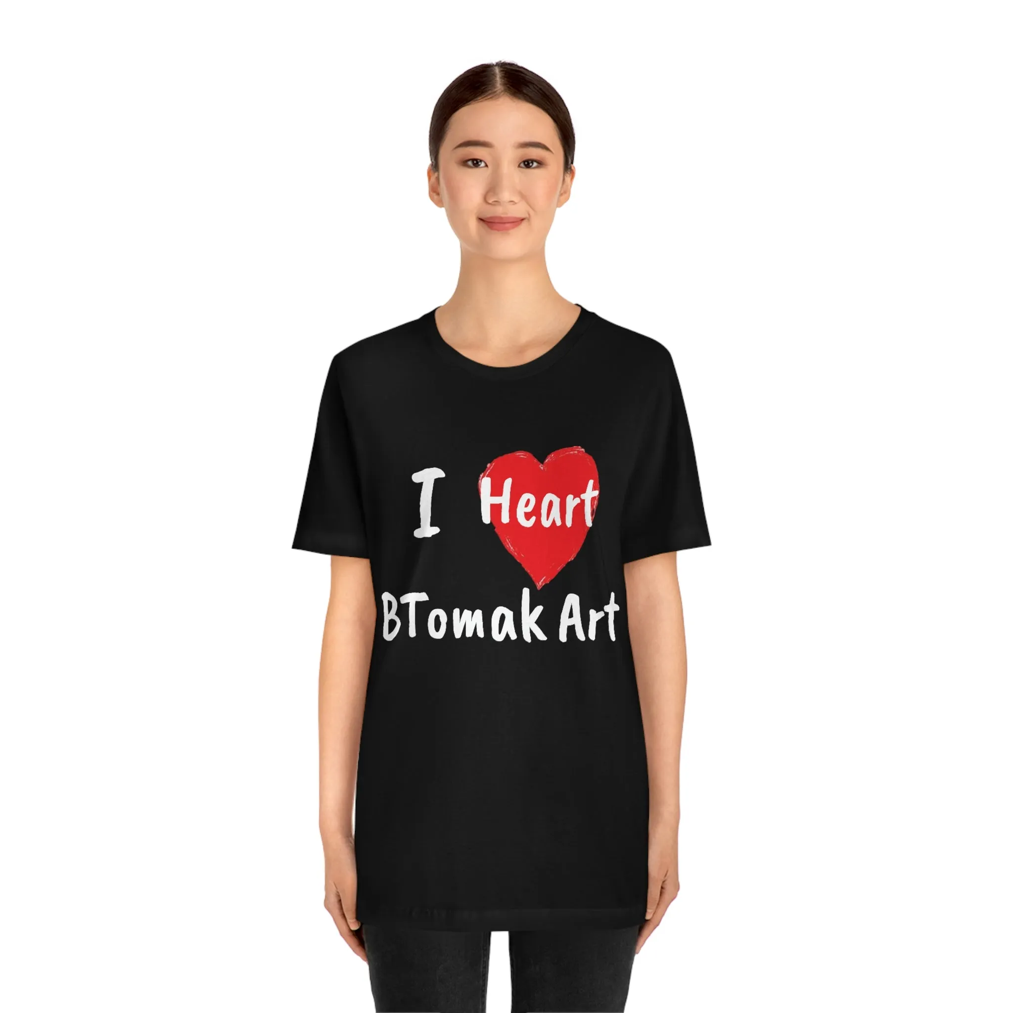 I Heart BTomak ArtUnisex Jersey Short Sleeve Tee