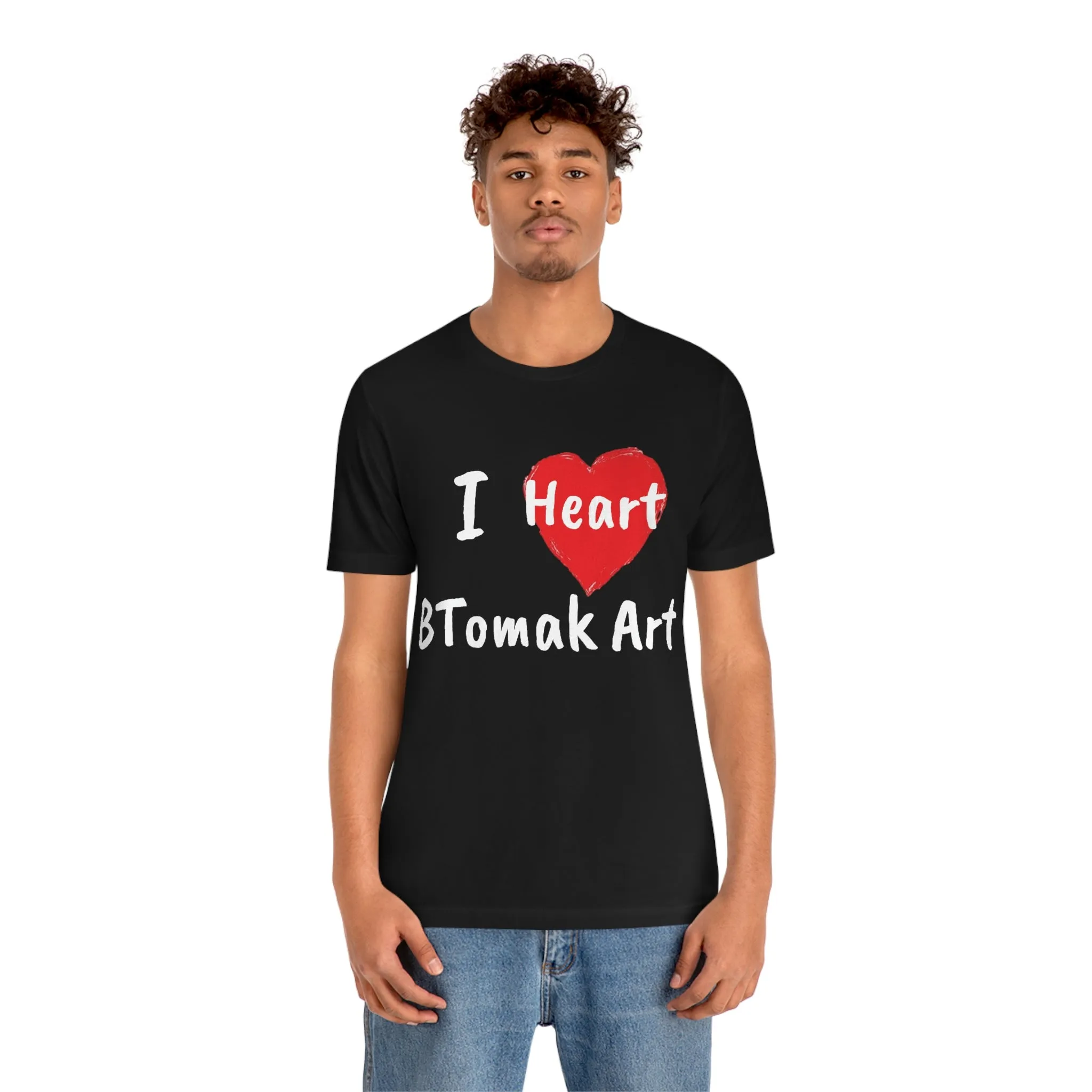 I Heart BTomak ArtUnisex Jersey Short Sleeve Tee