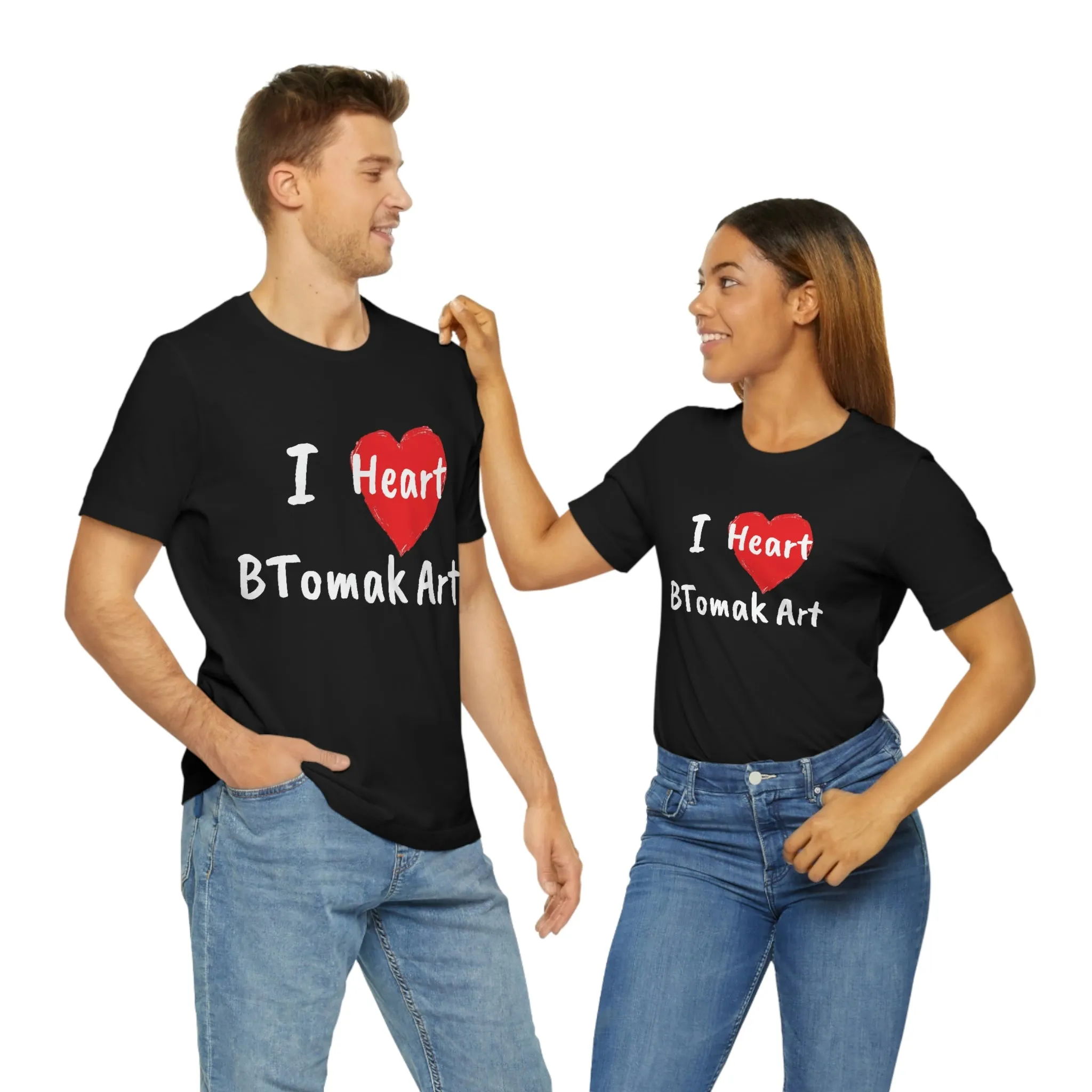 I Heart BTomak ArtUnisex Jersey Short Sleeve Tee