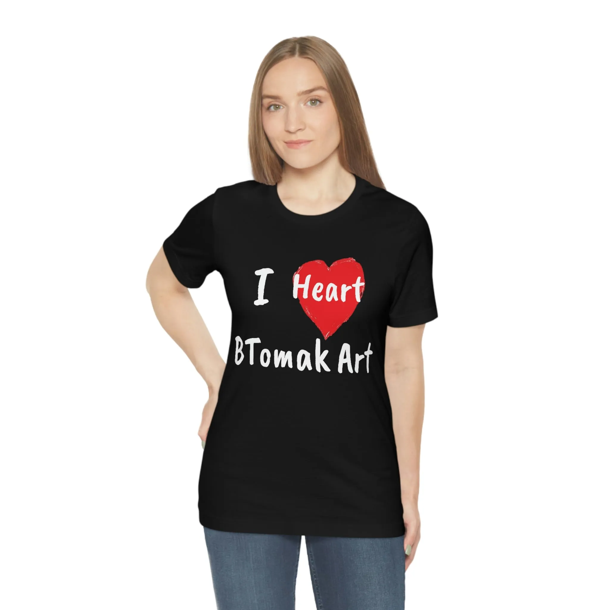 I Heart BTomak ArtUnisex Jersey Short Sleeve Tee