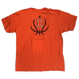 Illinois Fighting Illini Adidas Orange Basketball Go-To Tee