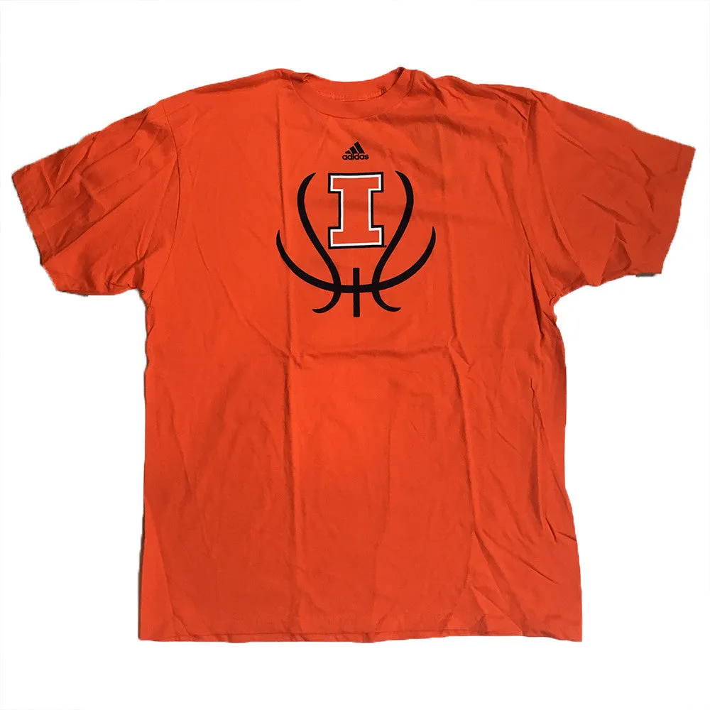 Illinois Fighting Illini Adidas Orange Basketball Go-To Tee