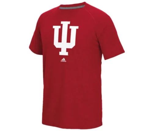 Indiana Hoosiers Adult Adidas Red Logo Go-To Shirt