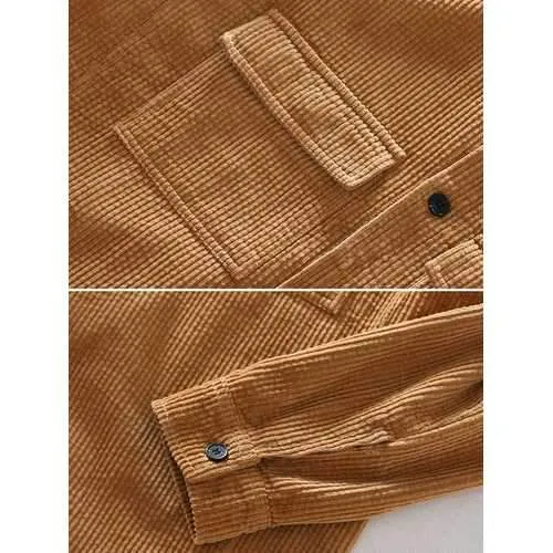 Mens Corduroy Plain Shirts