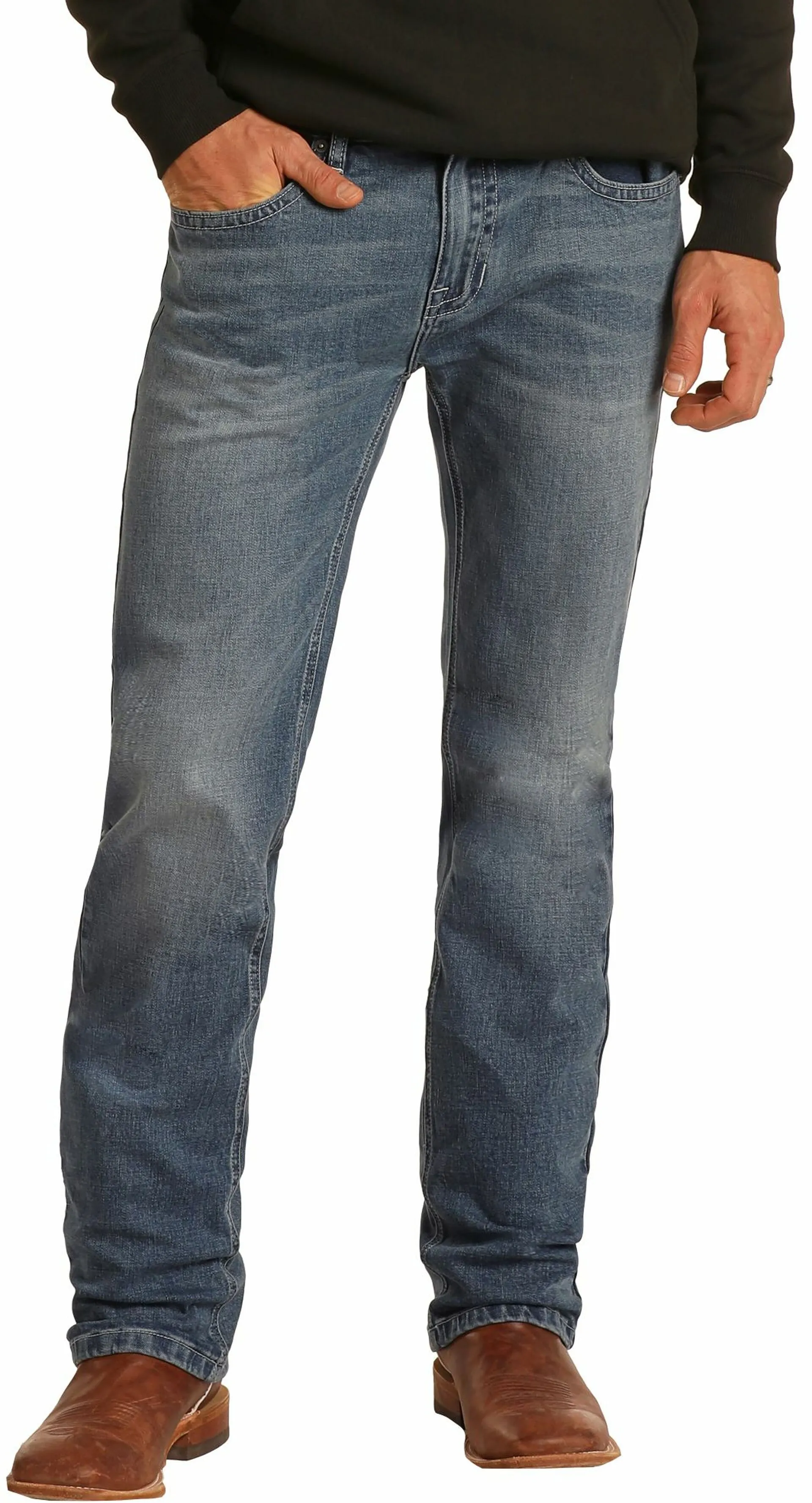 Men's Rock & Roll Hooey Revolver Straight Leg Jean