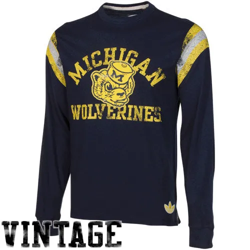 Michigan Wolverines Adidas Originals L/S Applique Shirt