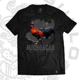 MICHOACÁN GALLERO BLACK T-SHIRT