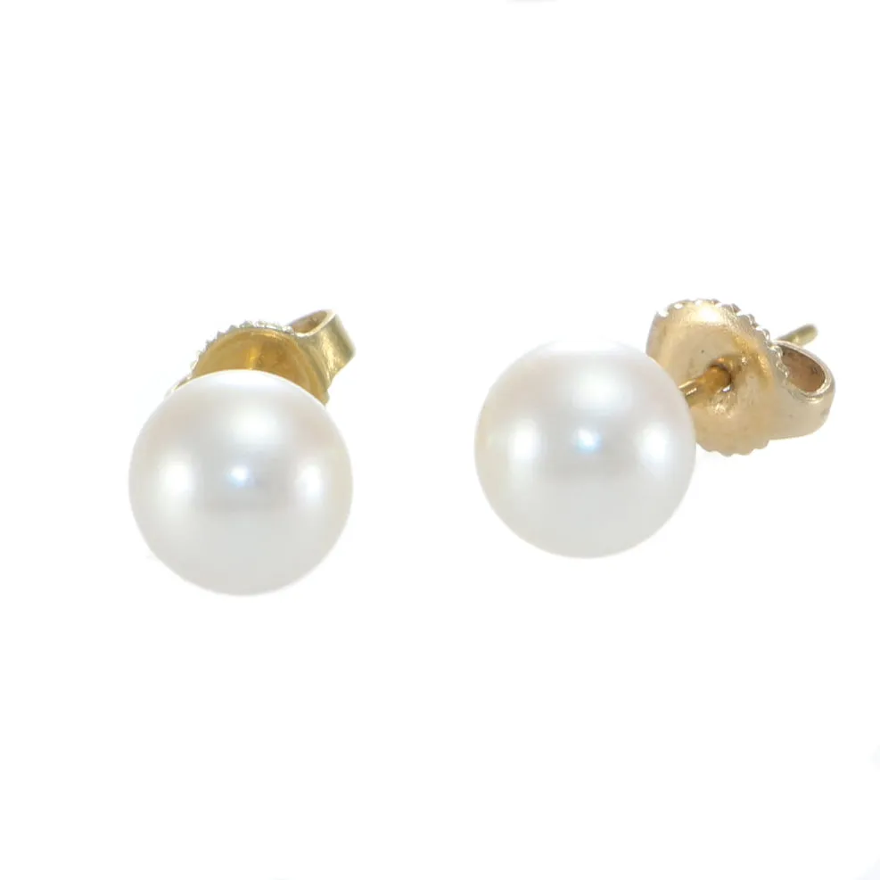 Mikimoto Akoya Pearl Diamond Day Night Halo Stud Earrings 18k Gold Sunburst wBox