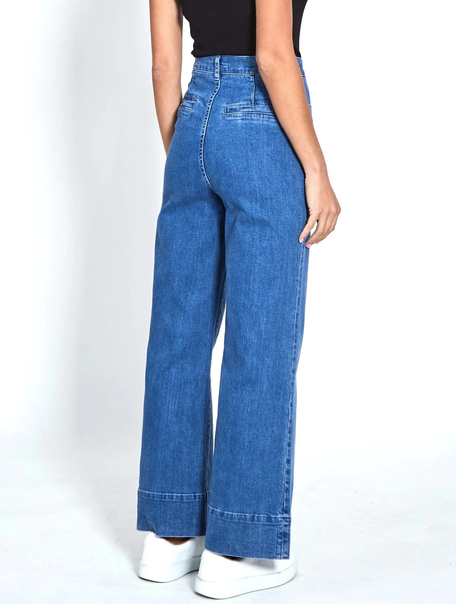 Milan Flare Jeans - Blue Wash