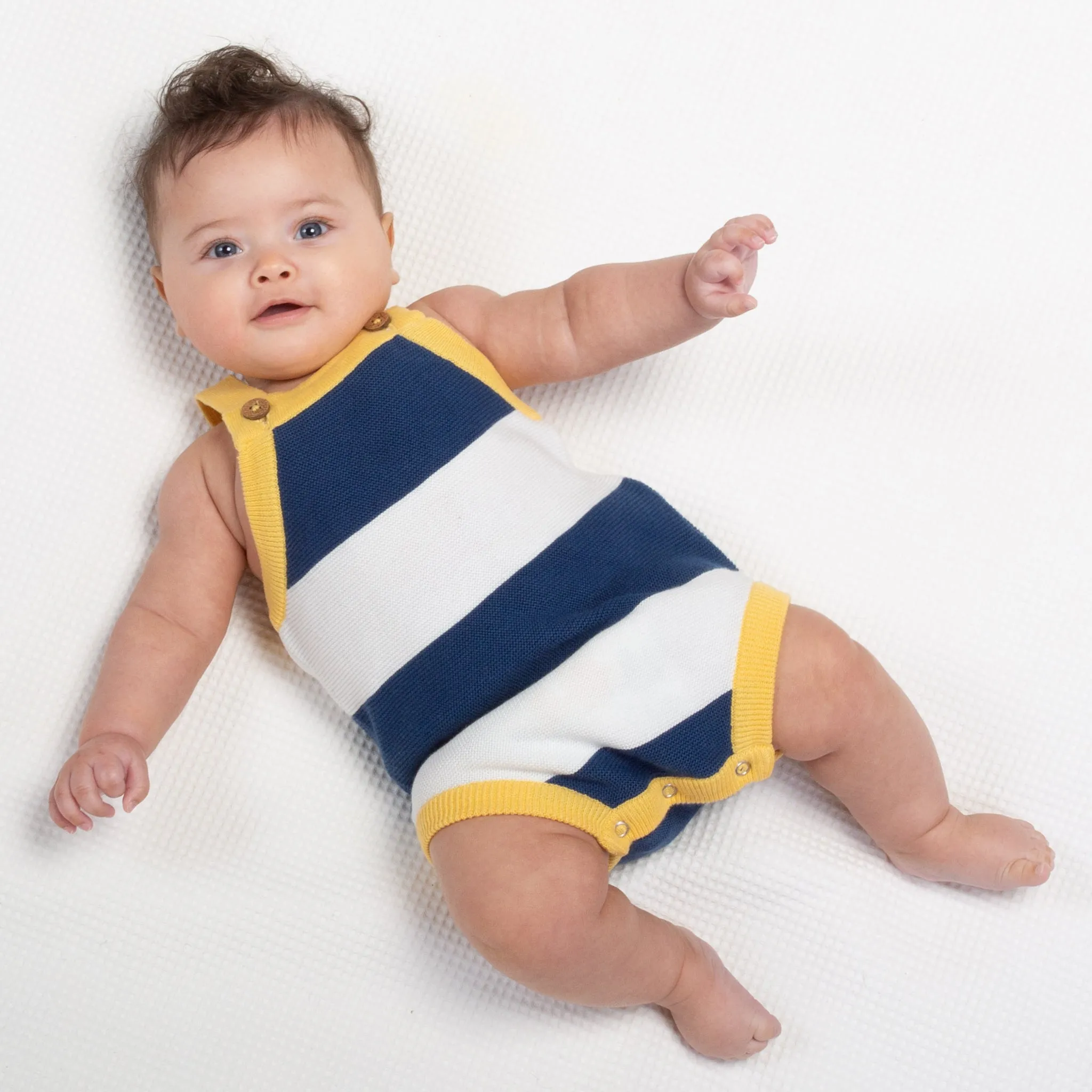 Nautical knit romper