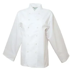 Pegasus Chefwear White EKO Long Sleeve Chef Jackets with White Poppers