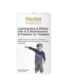 Pro-Ven Lactobacillius & Bifidus with A-Z Multivitamins & Prebiotic For Toddlers 60g