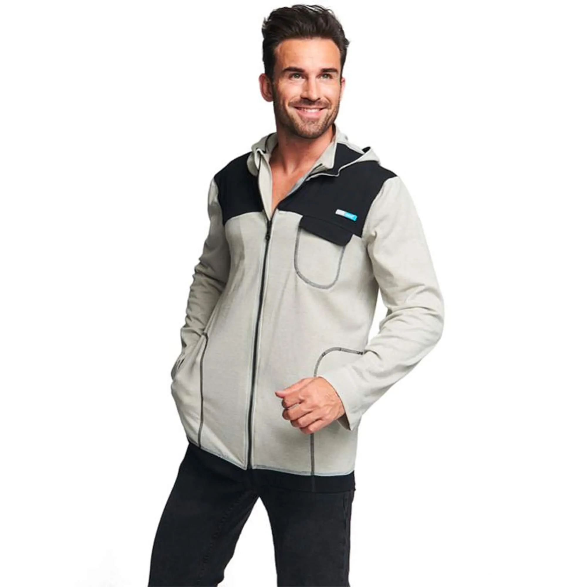 Silver25® EMF Protection Mens Hooded Jacket