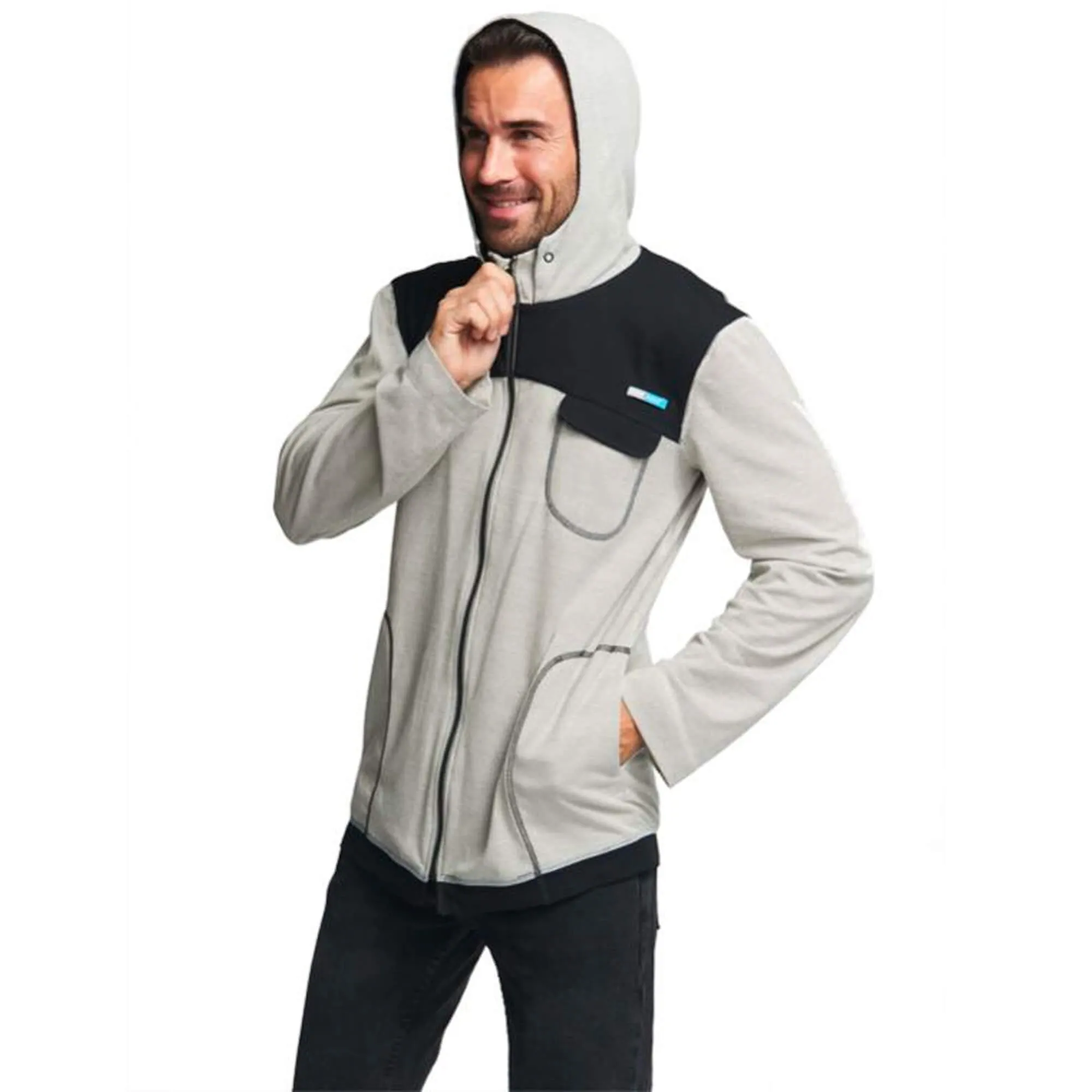 Silver25® EMF Protection Mens Hooded Jacket