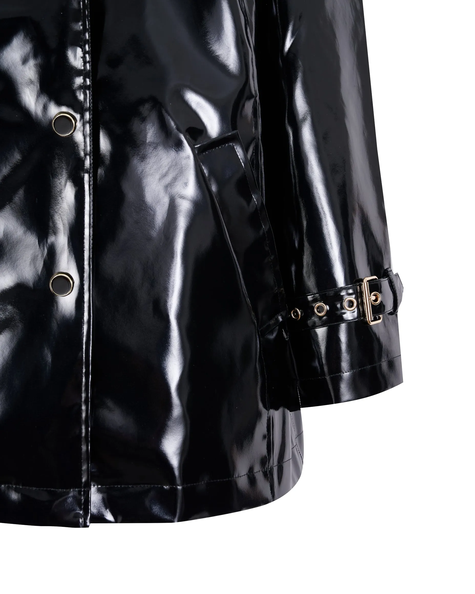 Slicker Trench Jacket - Black