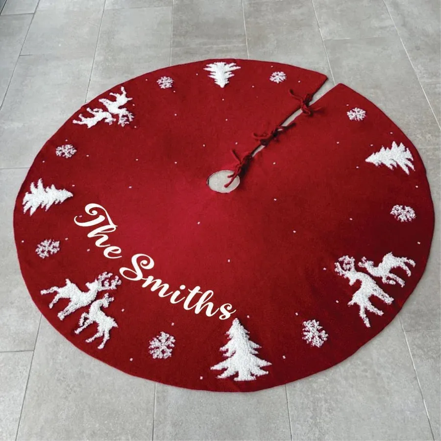 Snowflake Swirl - 50" Tree Skirt