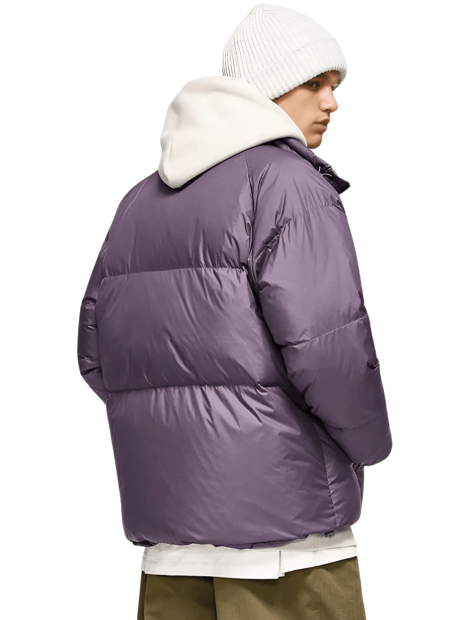 Solid Color Windproof White Duck Down Puffer Jackets for Men & Women